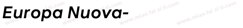 Europa Nuova字体转换